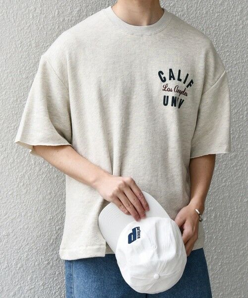 SHIPS / シップス Tシャツ | SHIPS any: ドライタッチ 吊り裏毛 ヴィンテージライク カレッジ スウェット Tシャツ◇ | 詳細6