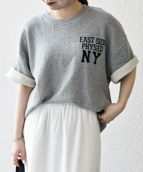 SHIPS / シップス Tシャツ | SHIPS any: ドライタッチ 吊り裏毛 ヴィンテージライク カレッジ スウェット Tシャツ◇ | 詳細12