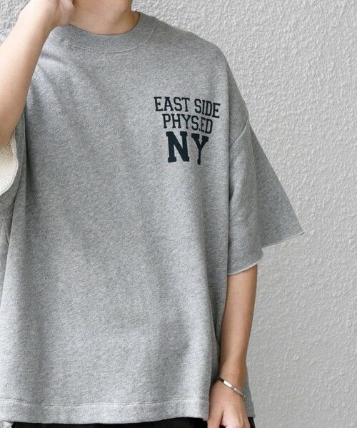 SHIPS / シップス Tシャツ | SHIPS any: ドライタッチ 吊り裏毛 ヴィンテージライク カレッジ スウェット Tシャツ◇ | 詳細13