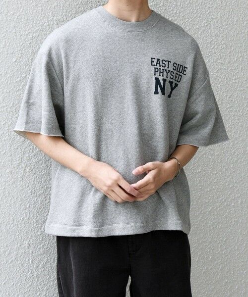 SHIPS / シップス Tシャツ | SHIPS any: ドライタッチ 吊り裏毛 ヴィンテージライク カレッジ スウェット Tシャツ◇ | 詳細16