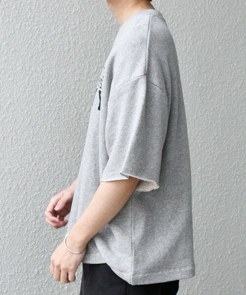SHIPS / シップス Tシャツ | SHIPS any: ドライタッチ 吊り裏毛 ヴィンテージライク カレッジ スウェット Tシャツ◇ | 詳細17