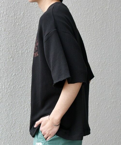 SHIPS / シップス Tシャツ | SHIPS any: ドライタッチ 吊り裏毛 ヴィンテージライク カレッジ スウェット Tシャツ◇ | 詳細29