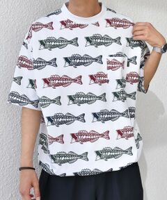 SHIPS / シップス Tシャツ | 【SHIPS any別注】Phatee: オーガニックコットン パターン プリント スピンドル ポケット Tシャツ◇