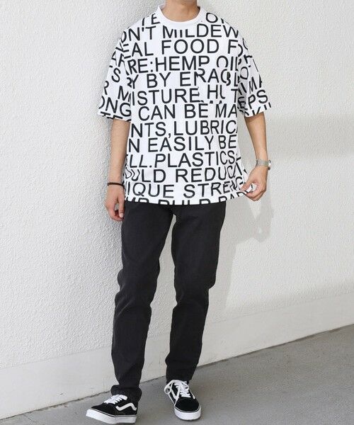 SHIPS / シップス Tシャツ | 【SHIPS any別注】Phatee: オーガニックコットン パターン プリント スピンドル ポケット Tシャツ◇ | 詳細1