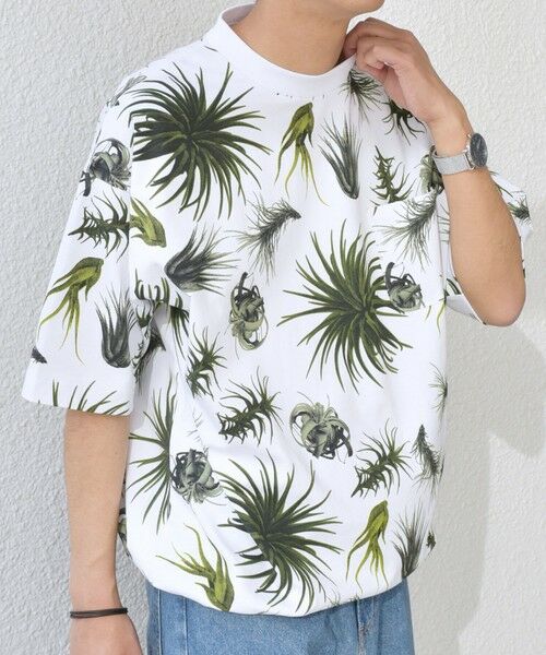 SHIPS / シップス Tシャツ | 【SHIPS any別注】Phatee: オーガニックコットン パターン プリント スピンドル ポケット Tシャツ◇ | 詳細12