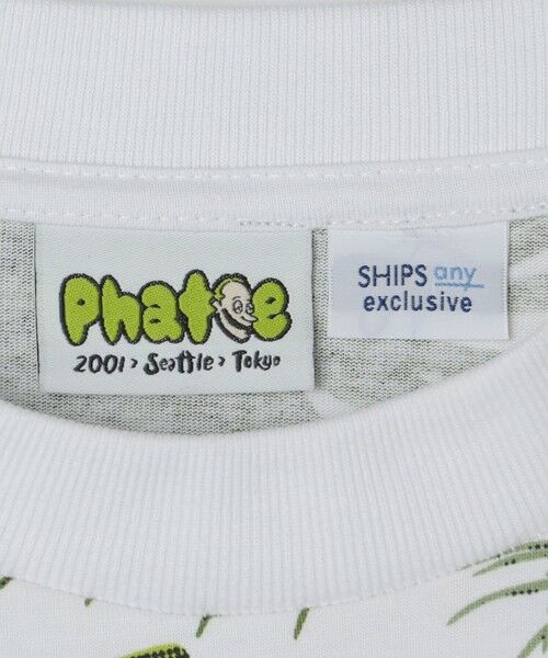 SHIPS / シップス Tシャツ | 【SHIPS any別注】Phatee: オーガニックコットン パターン プリント スピンドル ポケット Tシャツ◇ | 詳細17