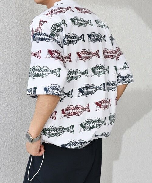 SHIPS / シップス Tシャツ | 【SHIPS any別注】Phatee: オーガニックコットン パターン プリント スピンドル ポケット Tシャツ◇ | 詳細26