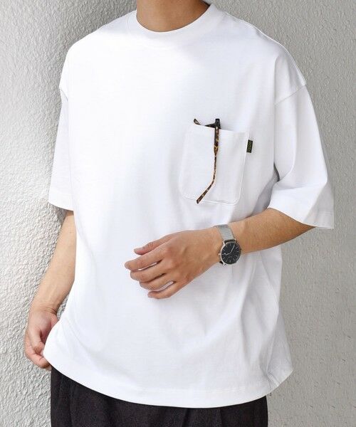 SHIPS / シップス Tシャツ | 【SHIPS any別注】Phatee: オーガニックコットン ピスネーム スピンドル ポケット Tシャツ◇ | 詳細4