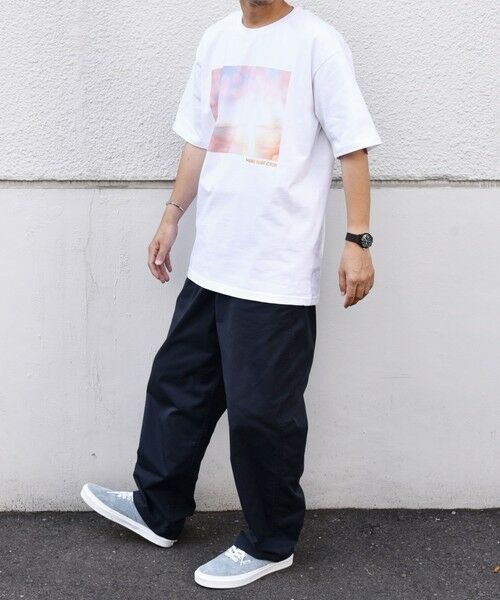 SHIPS / シップス Tシャツ | SHIPS any: オーシャン フォトグラフ プリント ワンポイント 刺繍 Tシャツ◇ | 詳細2