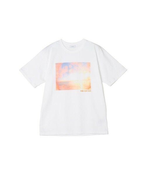 SHIPS / シップス Tシャツ | SHIPS any: オーシャン フォトグラフ プリント ワンポイント 刺繍 Tシャツ◇ | 詳細6