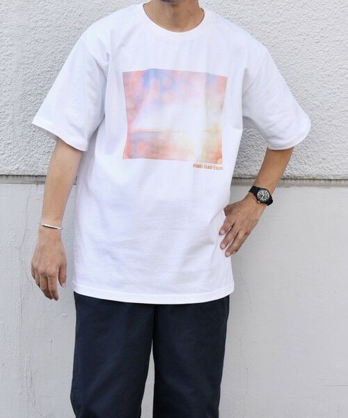 SHIPS / シップス Tシャツ | SHIPS any: オーシャン フォトグラフ プリント ワンポイント 刺繍 Tシャツ◇ | 詳細5