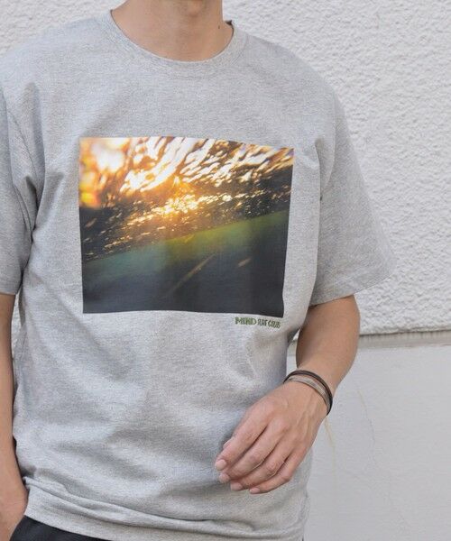 SHIPS / シップス Tシャツ | SHIPS any: オーシャン フォトグラフ プリント ワンポイント 刺繍 Tシャツ◇ | 詳細13