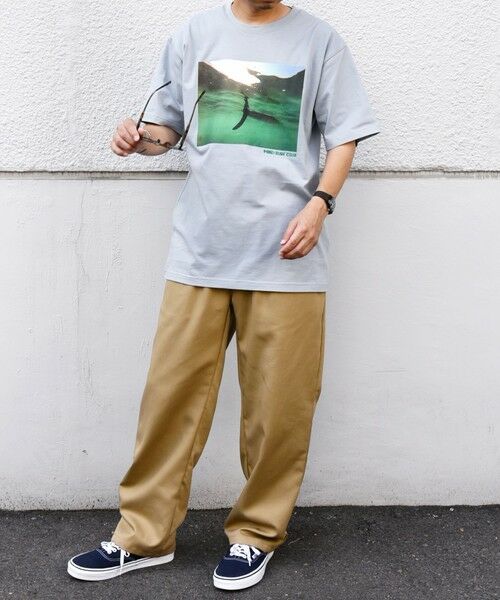 SHIPS / シップス Tシャツ | SHIPS any: オーシャン フォトグラフ プリント ワンポイント 刺繍 Tシャツ◇ | 詳細17