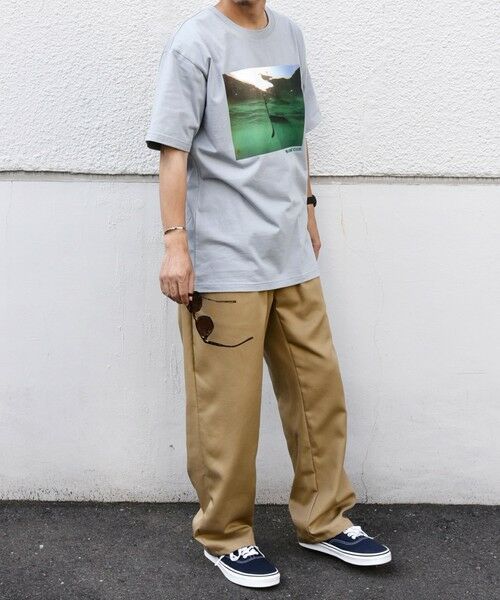 SHIPS / シップス Tシャツ | SHIPS any: オーシャン フォトグラフ プリント ワンポイント 刺繍 Tシャツ◇ | 詳細18