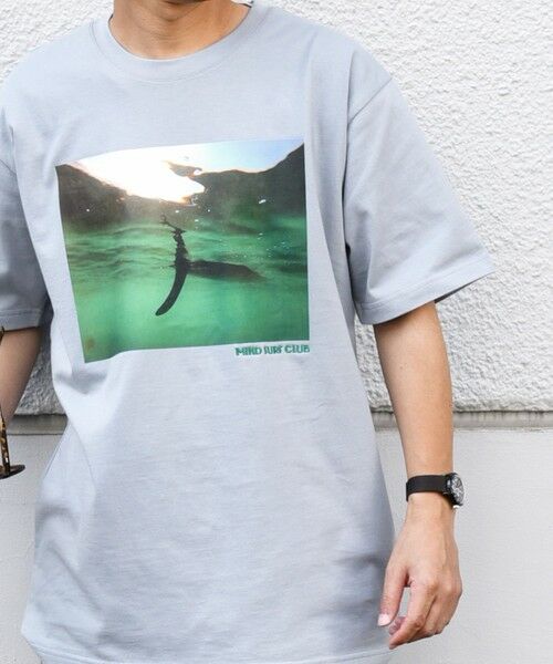 SHIPS / シップス Tシャツ | SHIPS any: オーシャン フォトグラフ プリント ワンポイント 刺繍 Tシャツ◇ | 詳細21