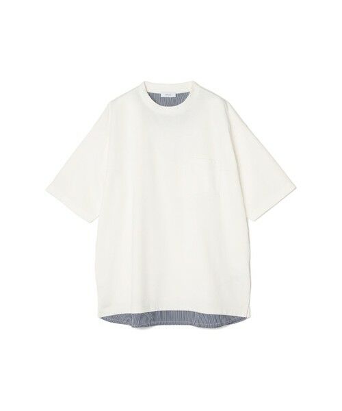 SHIPS / シップス Tシャツ | SHIPS any: バックメッシュ / ストライプシャツ ドッキング フェイクレイヤード ポケット Tシャツ◆ | 詳細6