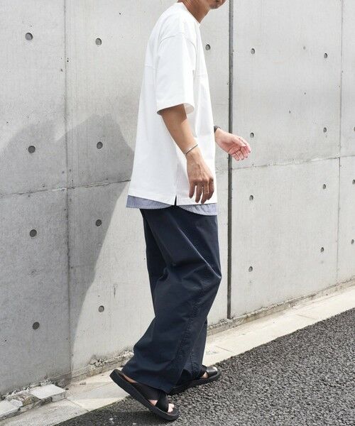 SHIPS / シップス Tシャツ | SHIPS any: バックメッシュ / ストライプシャツ ドッキング フェイクレイヤード ポケット Tシャツ◆ | 詳細2