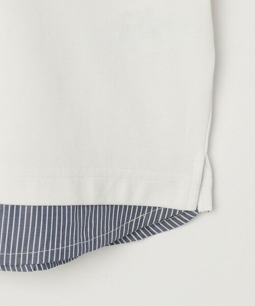 SHIPS / シップス Tシャツ | SHIPS any: バックメッシュ / ストライプシャツ ドッキング フェイクレイヤード ポケット Tシャツ◆ | 詳細10