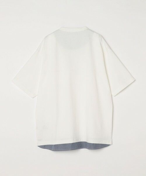 SHIPS / シップス Tシャツ | SHIPS any: バックメッシュ / ストライプシャツ ドッキング フェイクレイヤード ポケット Tシャツ◆ | 詳細11