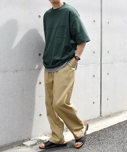 SHIPS / シップス Tシャツ | SHIPS any: バックメッシュ / ストライプシャツ ドッキング フェイクレイヤード ポケット Tシャツ◆ | 詳細14