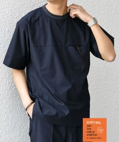 SHIPS / シップス Tシャツ | SHIPS any: 360° THE CIRCLE STRETCH ポケット Tシャツ(セットアップ対応)◇