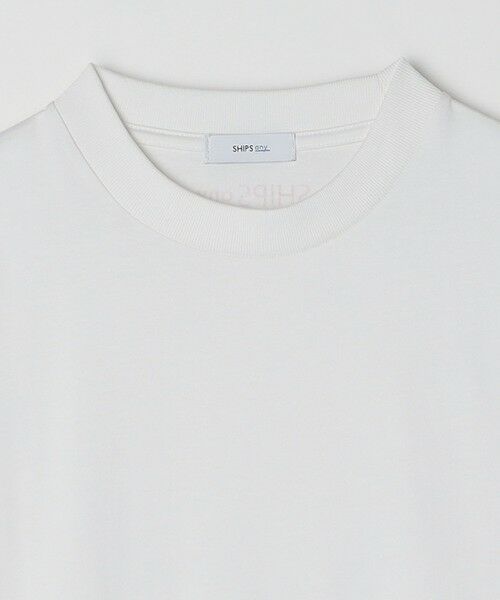 SHIPS / シップス Tシャツ | SHIPS any: オーガニック コットン ワンポイント ロゴ プリント×刺繍 スピンドル Tシャツ◇ | 詳細9