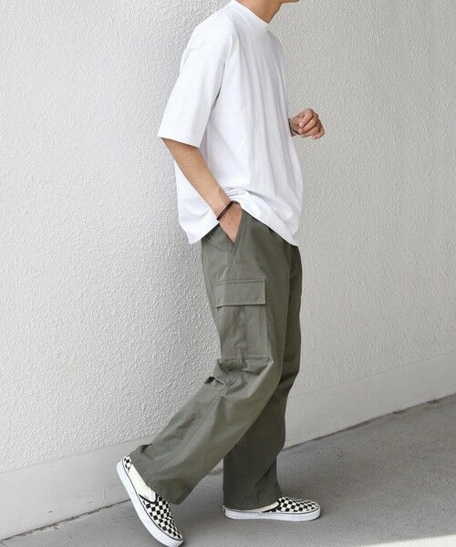 SHIPS / シップス Tシャツ | SHIPS any: オーガニック コットン ワンポイント ロゴ プリント×刺繍 スピンドル Tシャツ◇ | 詳細2