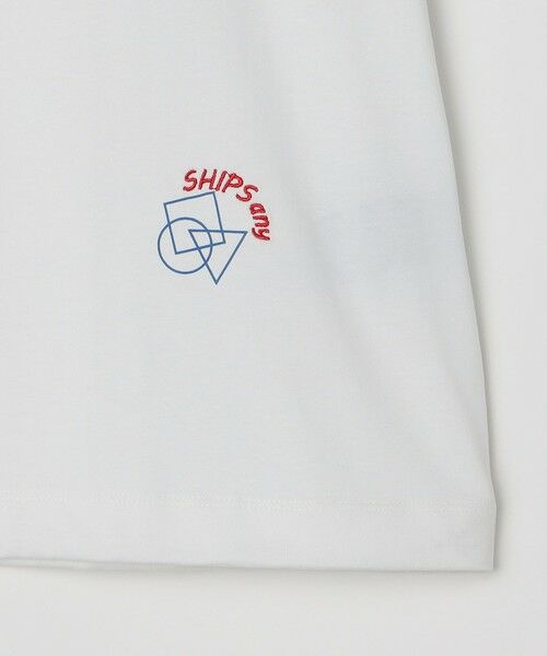 SHIPS / シップス Tシャツ | SHIPS any: オーガニック コットン ワンポイント ロゴ プリント×刺繍 スピンドル Tシャツ◇ | 詳細11