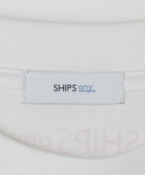 SHIPS / シップス Tシャツ | SHIPS any: オーガニック コットン ワンポイント ロゴ プリント×刺繍 スピンドル Tシャツ◇ | 詳細13