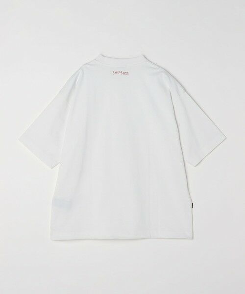SHIPS / シップス Tシャツ | SHIPS any: オーガニック コットン ワンポイント ロゴ プリント×刺繍 スピンドル Tシャツ◇ | 詳細16