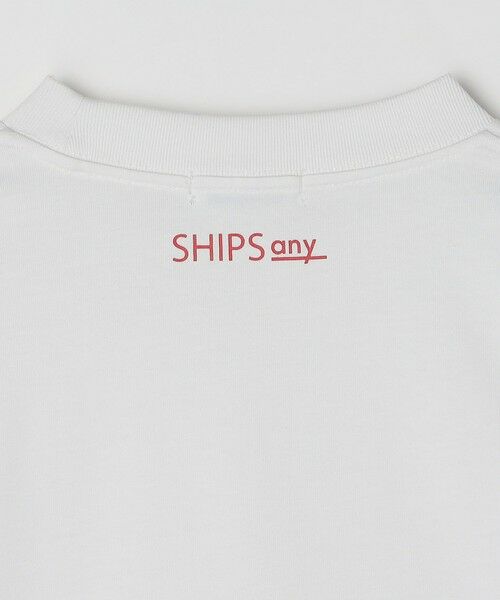 SHIPS / シップス Tシャツ | SHIPS any: オーガニック コットン ワンポイント ロゴ プリント×刺繍 スピンドル Tシャツ◇ | 詳細17