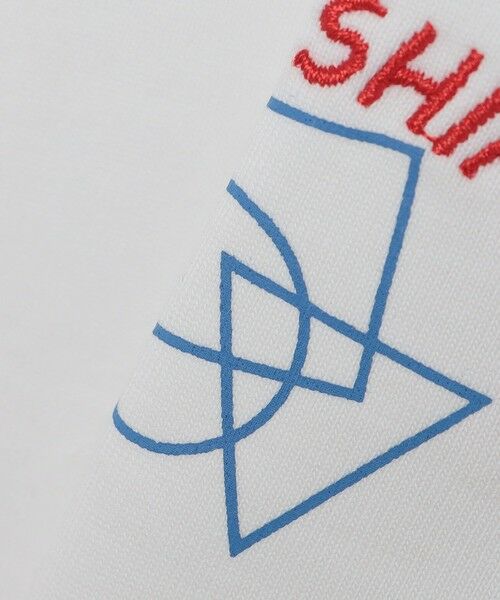 SHIPS / シップス Tシャツ | SHIPS any: オーガニック コットン ワンポイント ロゴ プリント×刺繍 スピンドル Tシャツ◇ | 詳細18