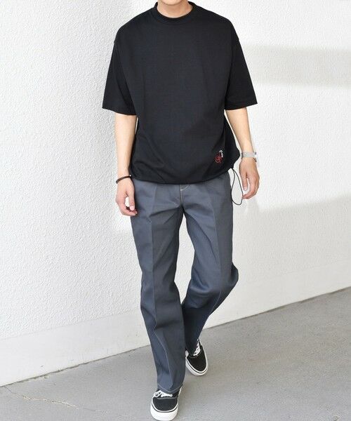 SHIPS / シップス Tシャツ | SHIPS any: オーガニック コットン ワンポイント ロゴ プリント×刺繍 スピンドル Tシャツ◇ | 詳細19