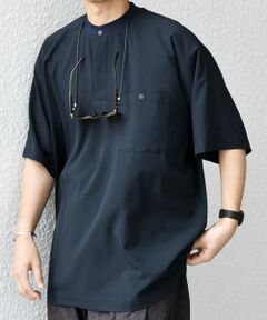 SHIPS / シップス Tシャツ | SHIPS any:〈洗濯機可能〉メッシュ ヘンリーネック ポケット Tシャツ◇