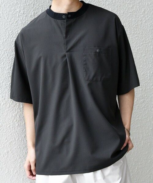 SHIPS / シップス Tシャツ | SHIPS any:〈洗濯機可能〉メッシュ ヘンリーネック ポケット Tシャツ◇ | 詳細3