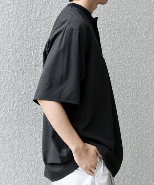 SHIPS / シップス Tシャツ | SHIPS any:〈洗濯機可能〉メッシュ ヘンリーネック ポケット Tシャツ◇ | 詳細4