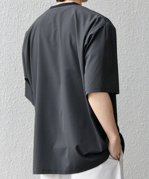 SHIPS / シップス Tシャツ | SHIPS any:〈洗濯機可能〉メッシュ ヘンリーネック ポケット Tシャツ◇ | 詳細5