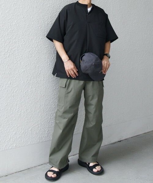 SHIPS / シップス Tシャツ | SHIPS any:〈洗濯機可能〉メッシュ ヘンリーネック ポケット Tシャツ◇ | 詳細8