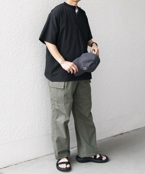 SHIPS / シップス Tシャツ | SHIPS any:〈洗濯機可能〉メッシュ ヘンリーネック ポケット Tシャツ◇ | 詳細9