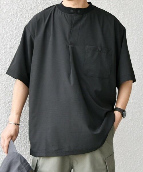 SHIPS / シップス Tシャツ | SHIPS any:〈洗濯機可能〉メッシュ ヘンリーネック ポケット Tシャツ◇ | 詳細10