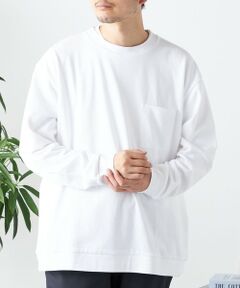 SHIPS / シップス Tシャツ | SHIPS any: ソリッド / ボーダー スウェットライク Tシャツ (ロンT)◇