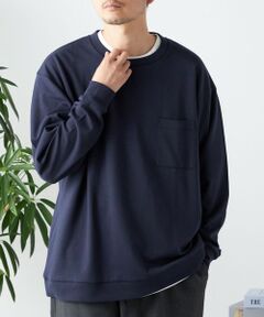 SHIPS / シップス Tシャツ | SHIPS any: ソリッド / ボーダー スウェットライク Tシャツ (ロンT)◇