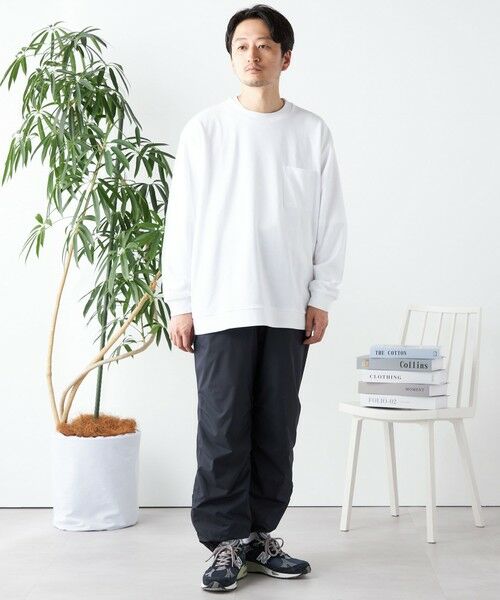 SHIPS / シップス Tシャツ | SHIPS any: ソリッド / ボーダー スウェットライク Tシャツ (ロンT)◇ | 詳細3