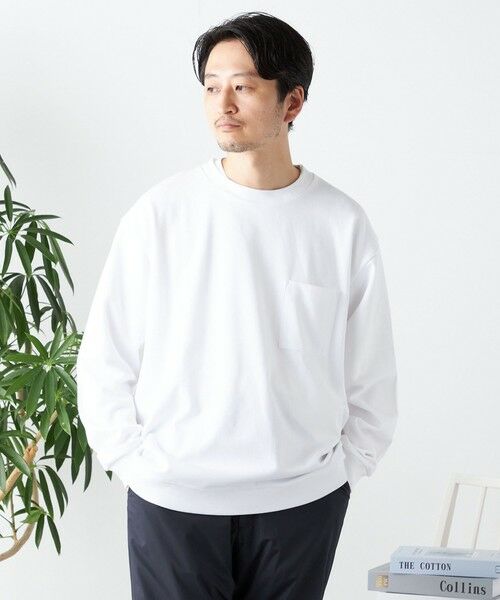 SHIPS / シップス Tシャツ | SHIPS any: ソリッド / ボーダー スウェットライク Tシャツ (ロンT)◇ | 詳細7