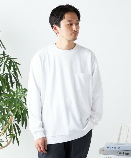 SHIPS / シップス Tシャツ | SHIPS any: ソリッド / ボーダー スウェットライク Tシャツ (ロンT)◇ | 詳細8