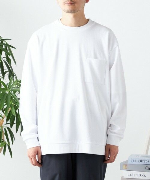 SHIPS / シップス Tシャツ | SHIPS any: ソリッド / ボーダー スウェットライク Tシャツ (ロンT)◇ | 詳細9