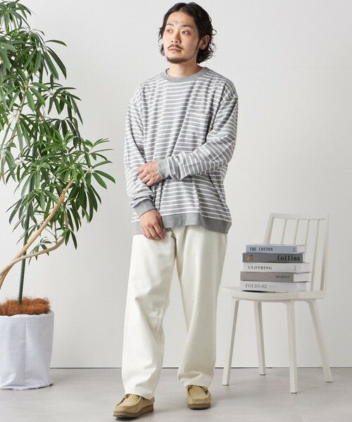 SHIPS / シップス Tシャツ | SHIPS any: ソリッド / ボーダー スウェットライク Tシャツ (ロンT)◇ | 詳細14