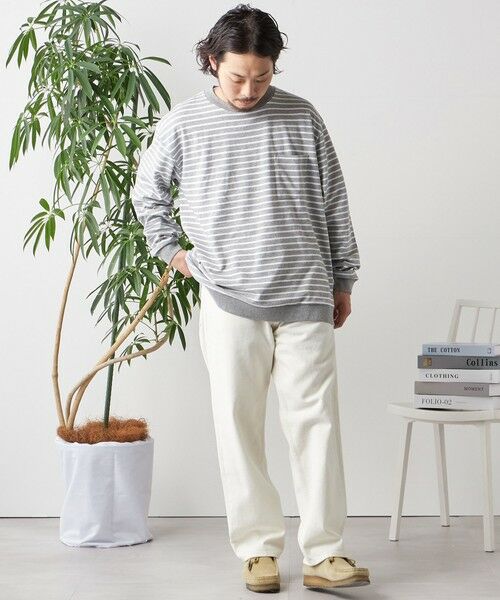 SHIPS / シップス Tシャツ | SHIPS any: ソリッド / ボーダー スウェットライク Tシャツ (ロンT)◇ | 詳細15