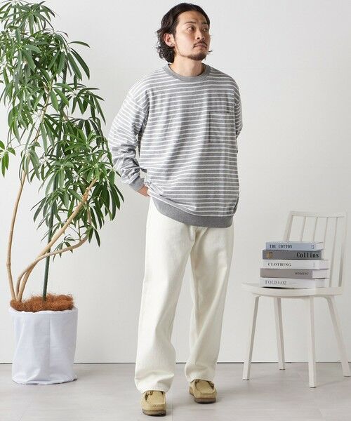 SHIPS / シップス Tシャツ | SHIPS any: ソリッド / ボーダー スウェットライク Tシャツ (ロンT)◇ | 詳細16