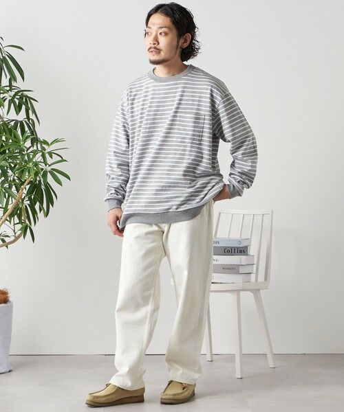 SHIPS / シップス Tシャツ | SHIPS any: ソリッド / ボーダー スウェットライク Tシャツ (ロンT)◇ | 詳細17